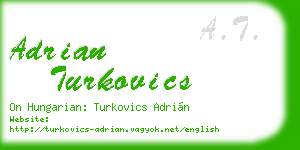 adrian turkovics business card